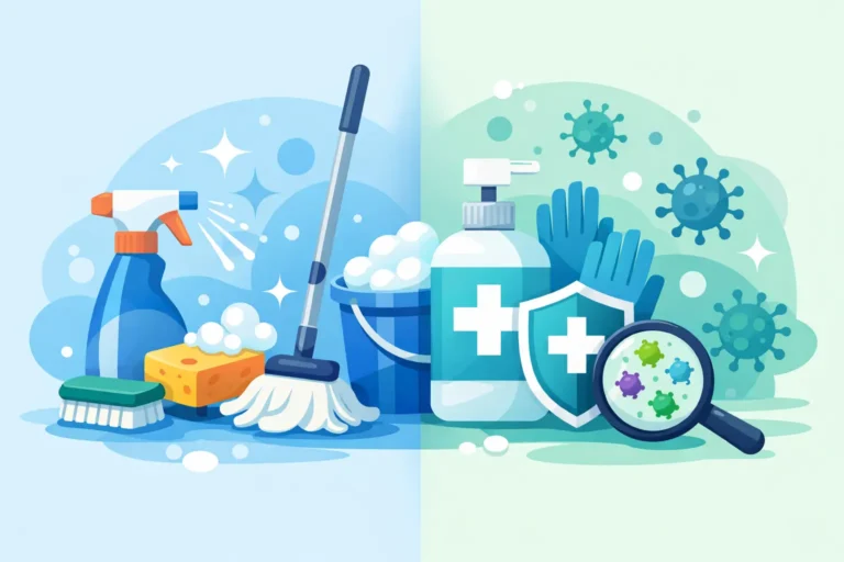 ما الفرق بين التنظيف والتعقيم؟