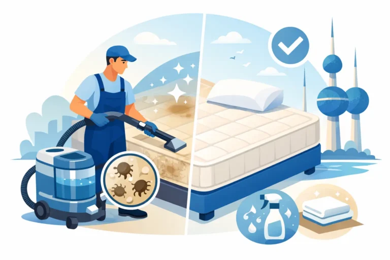مراجعة خدمة تنظيف المراتب قبل الحجز في الكويت